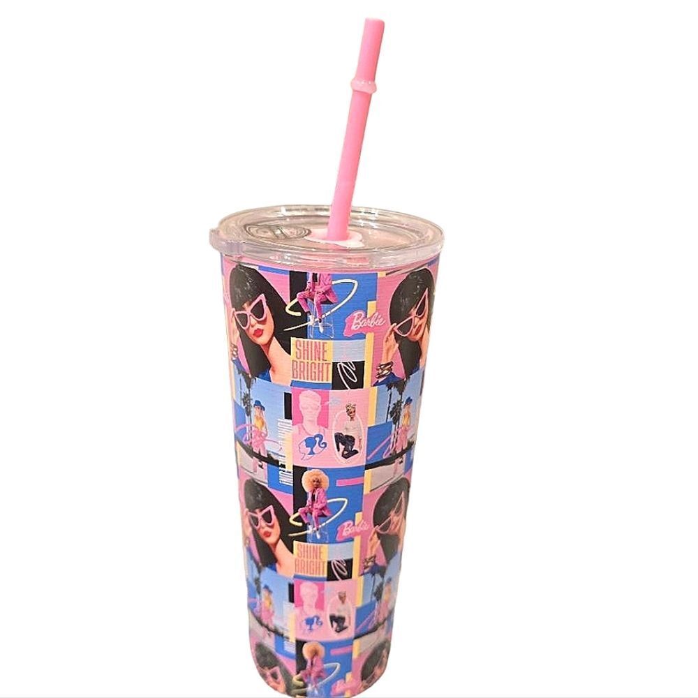 Dragon Glassware X Barbie Turn Up The Fun 24oz Tumbler w/Straw